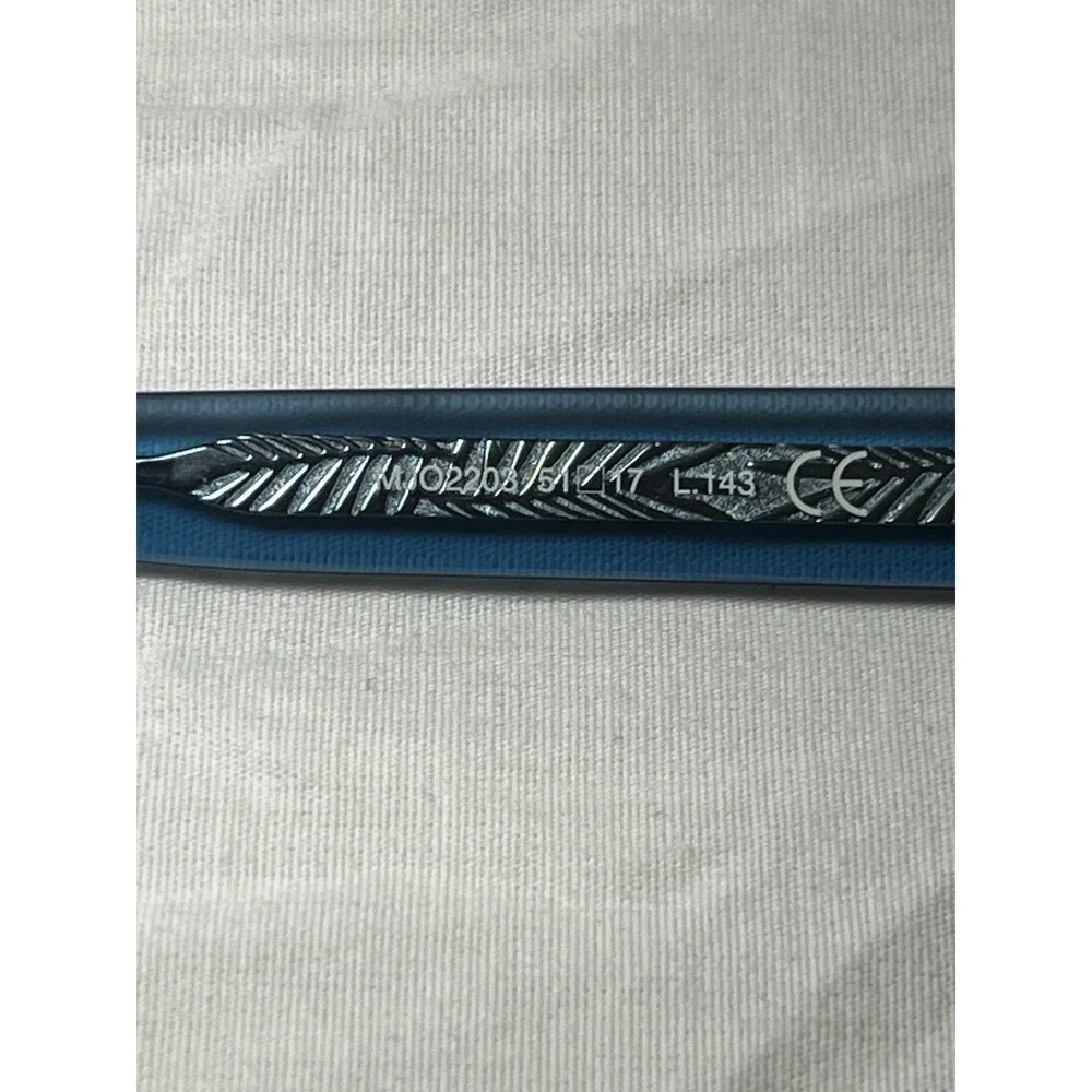 Maui Jim Eyeglasses MJO 2203-76PF Translucent Blue Frames silver Core 51-17-143